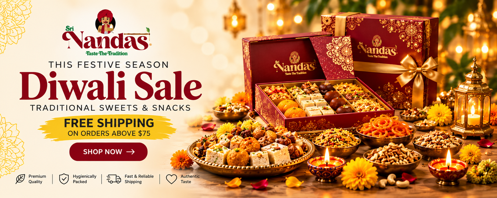Sri Nandas Diwali Sale – traditional sweets and snacks